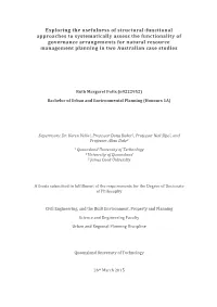 Exploring the Usefulness of Structural-Functional Approaches To