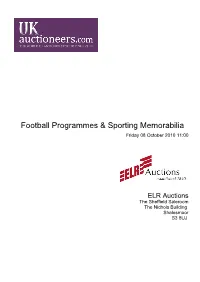 Football Programmes & Sporting Memorabilia