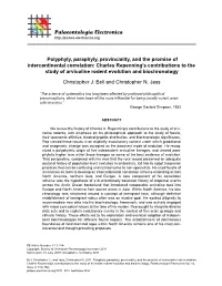 Polyphyly, Paraphyly, Provinciality, and the Promise Of
