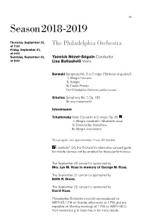 Tchaikovsky Violin Concerto in D Major, Op