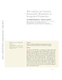 The Galaxy in Context: Structural, Kinematic & Integrated Properties