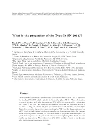 What Is the Progenitor of the Type Ia SN 2014J?