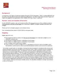 CIBC Future Heroes Bursary 2020 Program Guidelines
