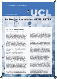 De Morgan Association NEWSLETTER