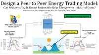Design P2P Energy Trading