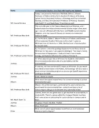 ES Department Chat Transcript