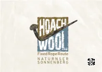 Fixed Rope Route NATURNSER SONNENBERG HOACHWOOL - Fixed Rope Route Naturnser Sonnenberg