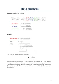 Fluid Numbers