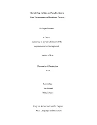Glottal Stop Initials and Nasalization in Sino-Vietnamese and Southern Chinese