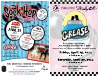 GREASE Theatre Program