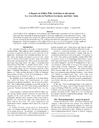 A Report on Glider-Pilot Activities to Document Leewave-Events In