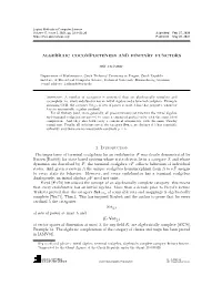 Algebraic Cocompleteness and Finitary Functors