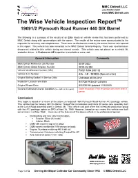 David Wise the Wise Vehicle Inspection Report™