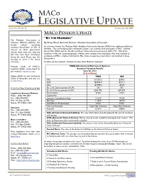 Legislative Update Volume 22, No