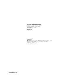 Oracle® Fusion Middleware Solution Guide for Oracle Toplink 11G Release 1 (11.1.1) E25034-02