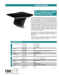 Satcom Antenna Dm C175 Series Dual Mode Batwing