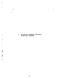 1985 ER Program in BC : ER Proposals