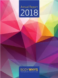 2018 Annual Report Service by 1% and Indicates an Ongoing for Bodywhys, Which Is a Snap-Shot Stability of This Service