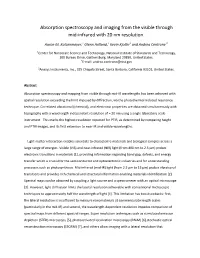 Absorption Spectroscopy and Imaging from the Visible Through Mid-Infrared with 20 Nm Resolution