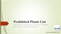 Exempted Trees List