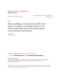Fish Assemblages in Iowa's Nonwadeable Rivers