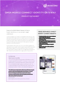 Gmsa Mobile Connect Identity Gateway