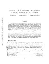 Unifying Framework and New Methods