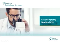 Case Complexity Banding 2020