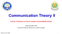 Communication Theory II Slides 04