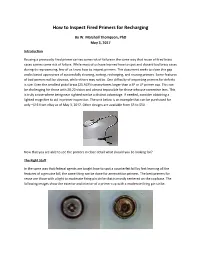 How to Inspect Fired Primers for Recharging