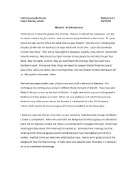 Malachi: an Introduction