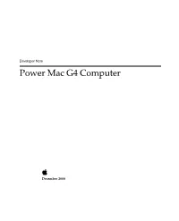 Power Mac G4 Computer