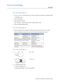 Prior Knowledge Answers