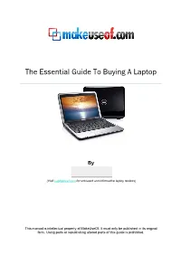 The Essential Guide to Buying a Laptop