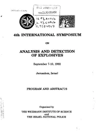 Analysis and Detection of Explosives