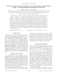Electronic, Dynamical, and Thermal Properties of Ultra-Incompressible Superhard Rhenium Diboride: a Combined ﬁrst-Principles and Neutron Scattering Study