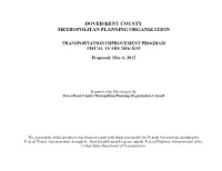 FY 2015-2018) TIP As Amended in January, 2015