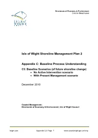 Isle of Wight Shoreline Management Plan 2 Appendix C: Baseline