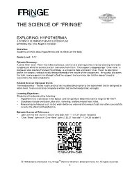 The Science of “Fringe”