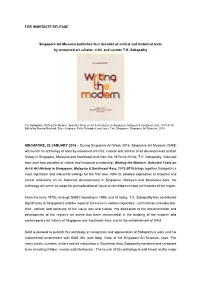 TK Sabapathy, Writing the Modern: Selected Texts on Art & Art History