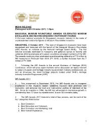 1 MEDIA RELEASE Embargoed Until 4 October 2011, 7.15Pm