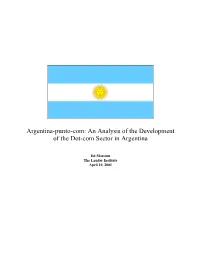 Argentina-Punto-Com: an Analysis of the Development of the Dot-Com Sector in Argentina