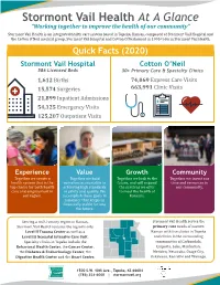 Stormont Vail Health at a Glance