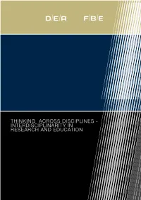 Thinking Across Disciplines