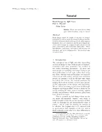 Book Design for Tex Users, Part 1