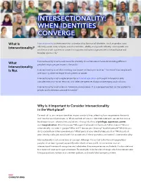 Intersectionality: When Identities Converge