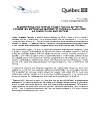 Press Release for Local and Regional Distribution TAQRAMIUT NIPINGAT