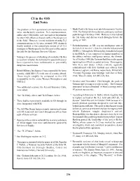 Counterintelligence in the OSS: End Notes