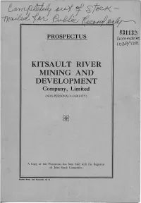 KITSAULT RIVER MINING and DEVELOPMENT Company, Limited