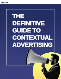 The Definitive Guide to Contextual Advertising